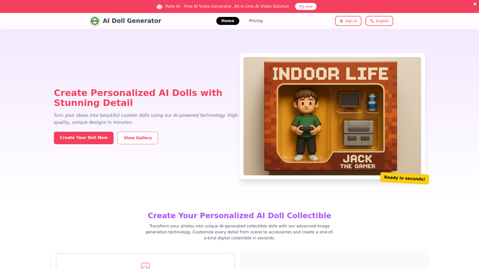 AI Doll Generator | Create Custom Personalized Dolls in Seconds
