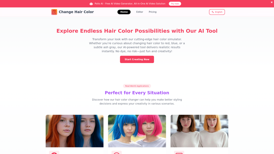 Change Hair Color Online - Virtual Hair Color Try-On Tool | Change Hair Color