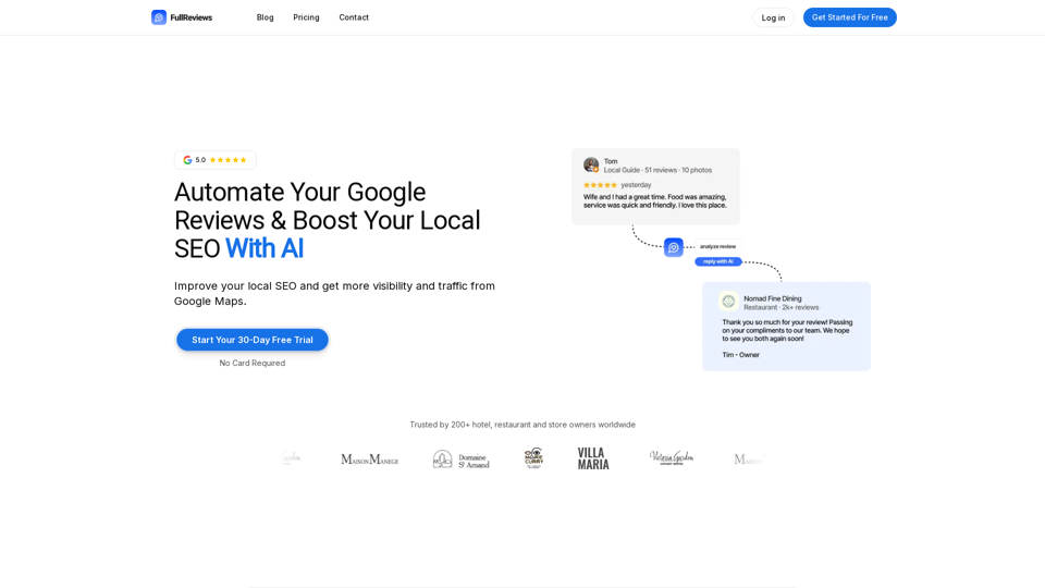 Reply to Google Reviews With AI | FullReviews