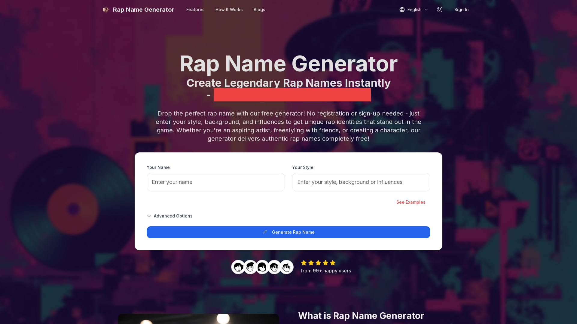 Rap Name Generator