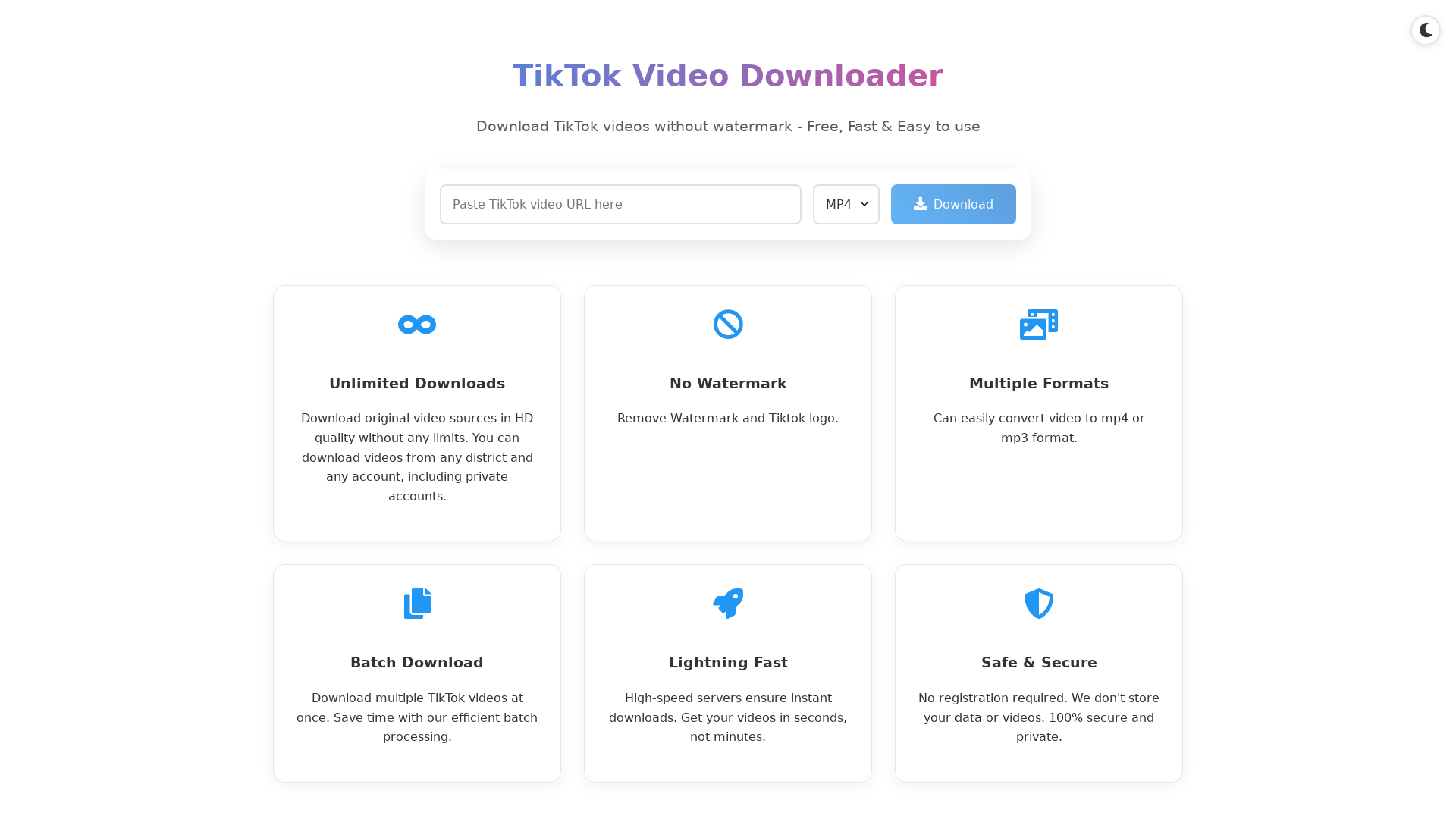 Free TikTok Video Downloader