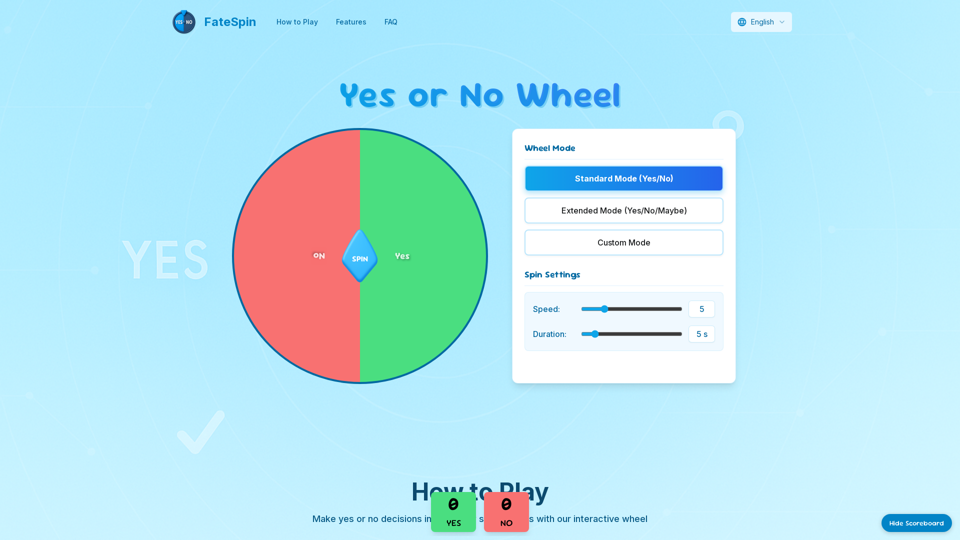 The Yes or No Wheel Turns Indecision Into Action - FateSpin