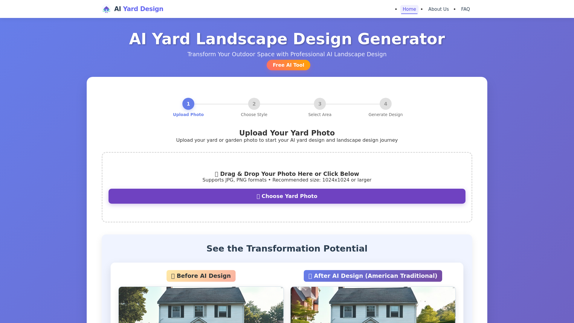 AI Yard Design Generator