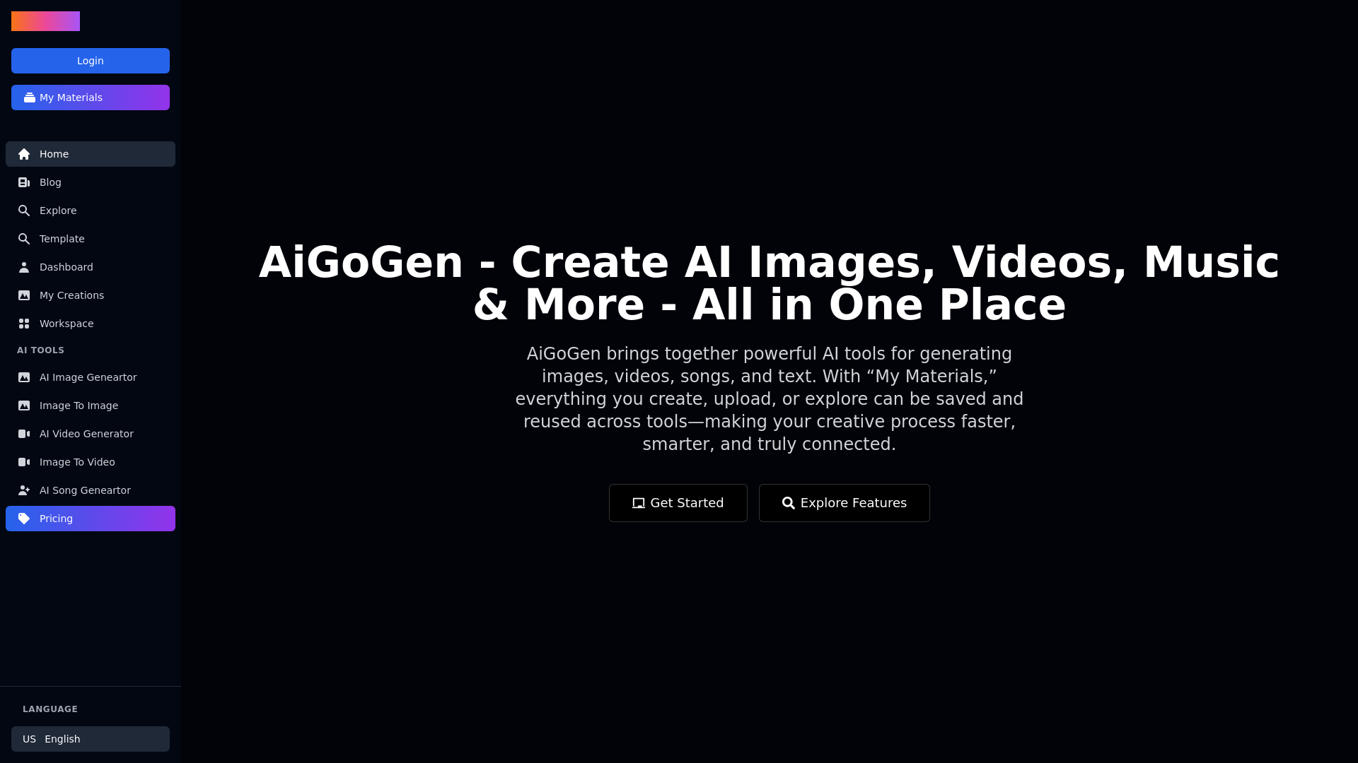 AiGoGen – Unified AI Tools for Images, Videos & Music