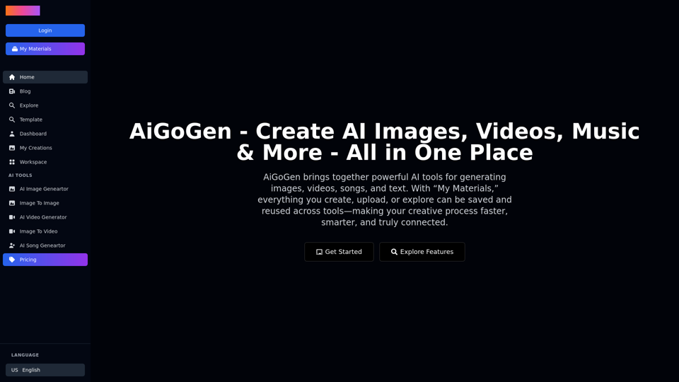 AiGoGen – Unified AI Tools for Images, Videos & Music