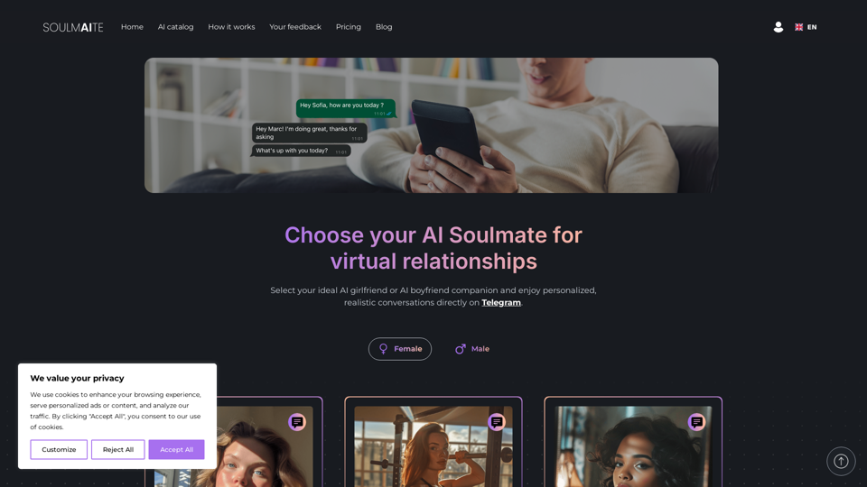 AI Soulmate Generator screenshot