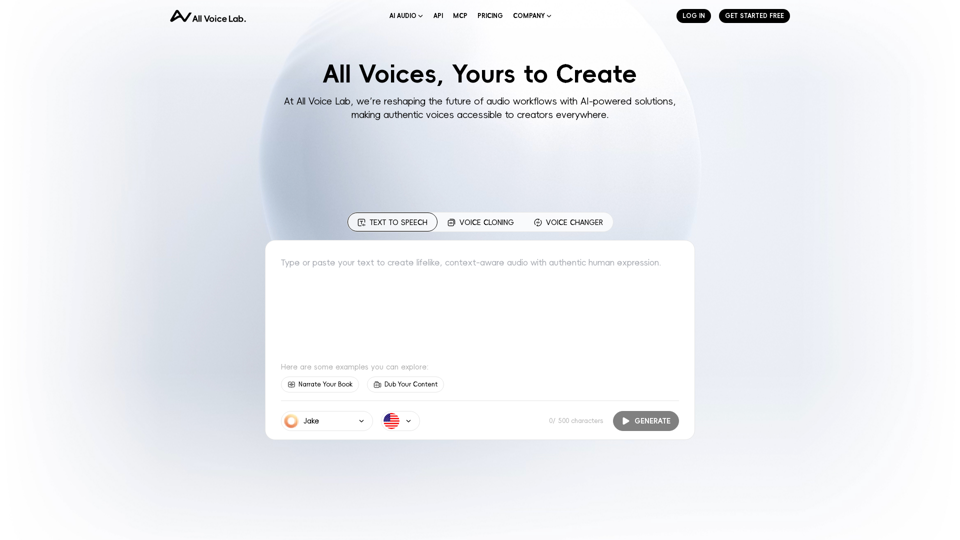AI Voice Changer, Text screenshot