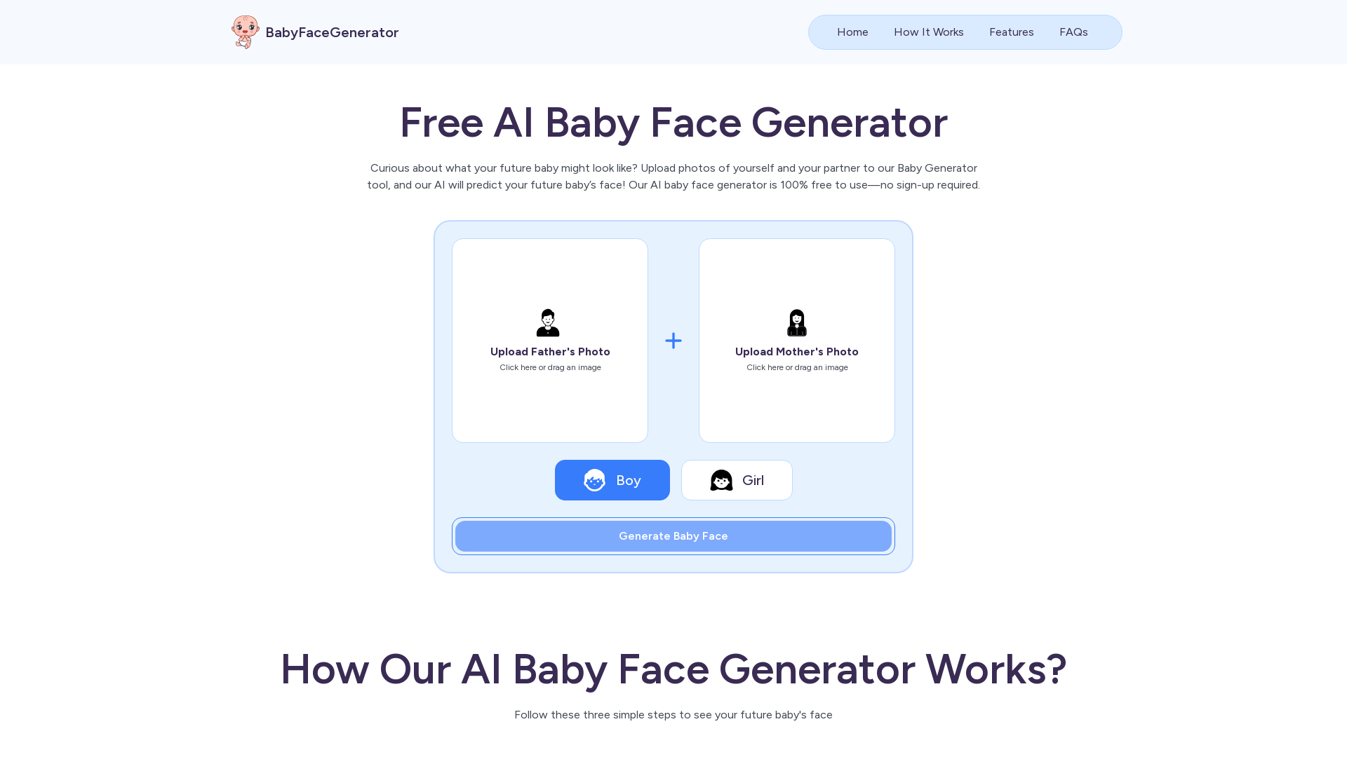 Free AI Baby Generator
