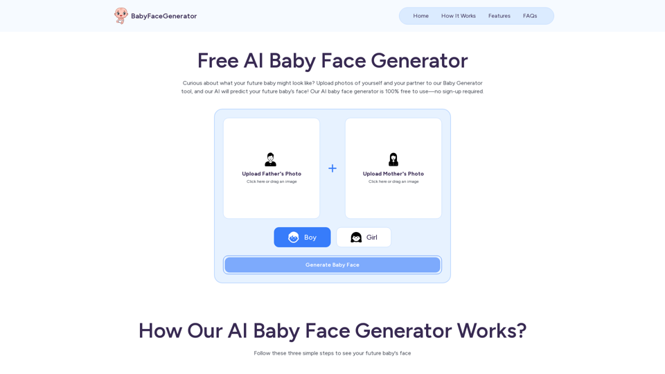 Free AI Baby Generator screenshot