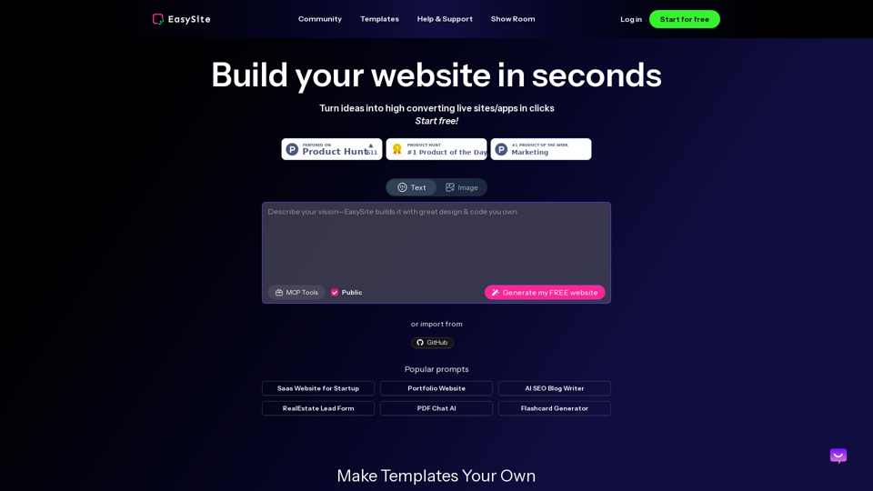 EasySite screenshot