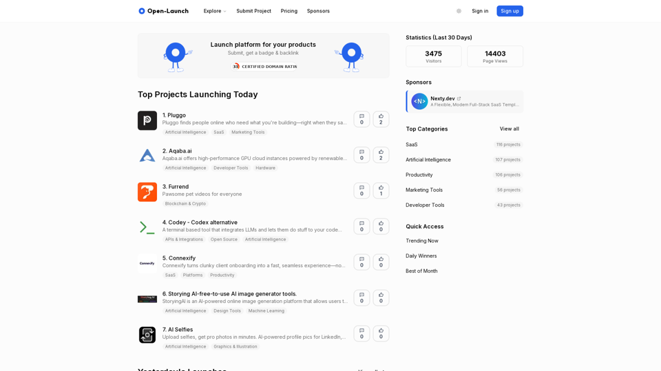 Open Launch screenshot