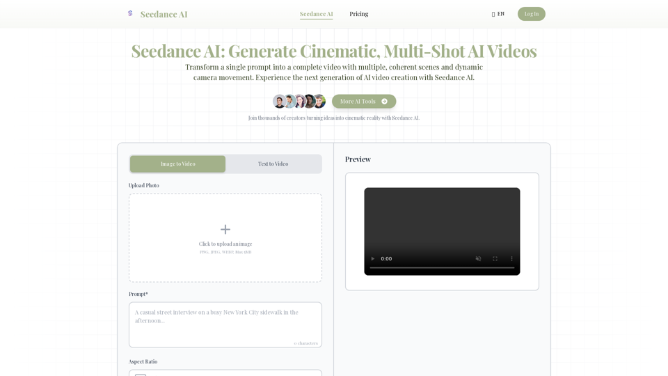 Seedance AI Video Generator screenshot