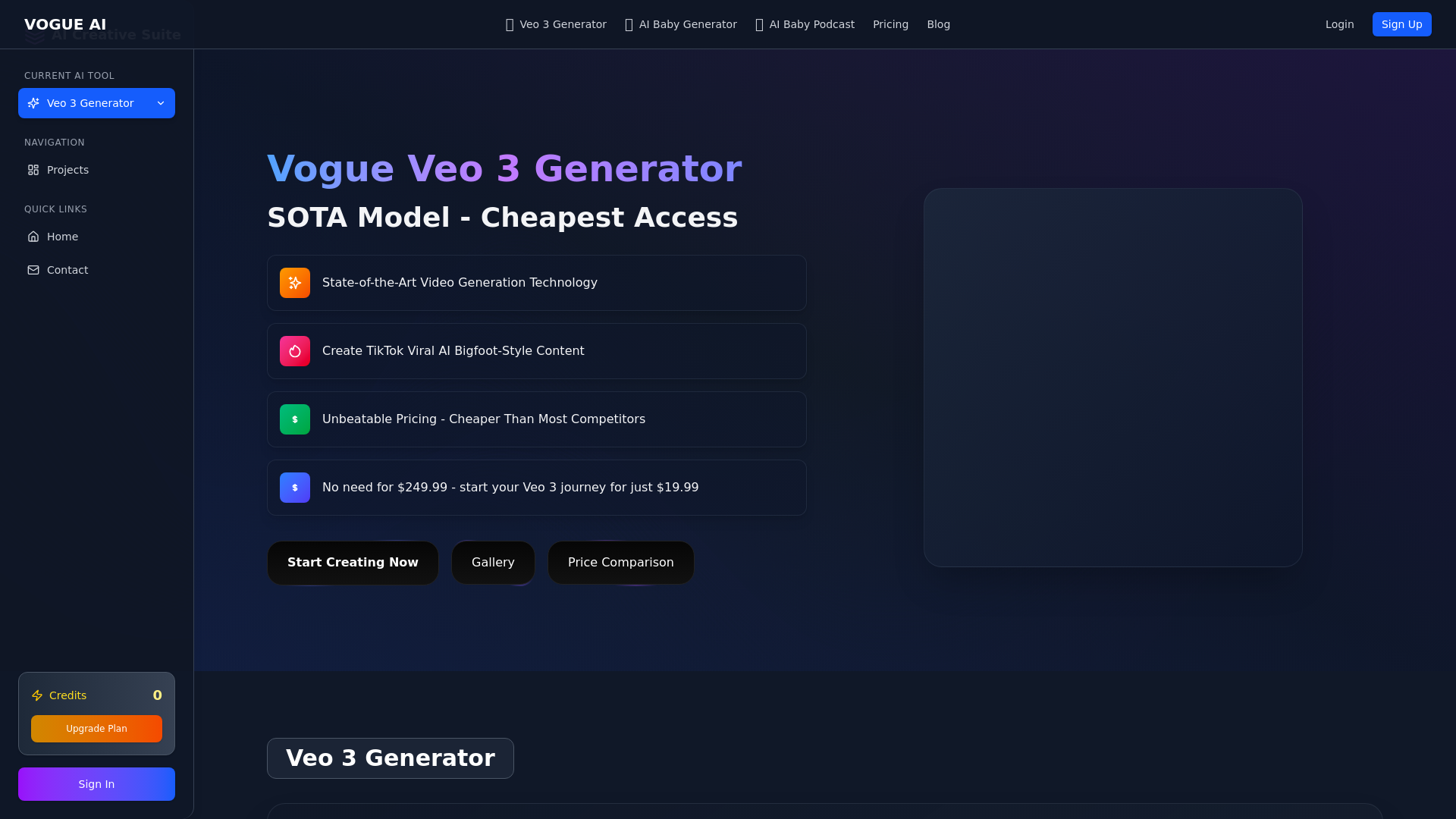 Cheapest Veo 3 Generator