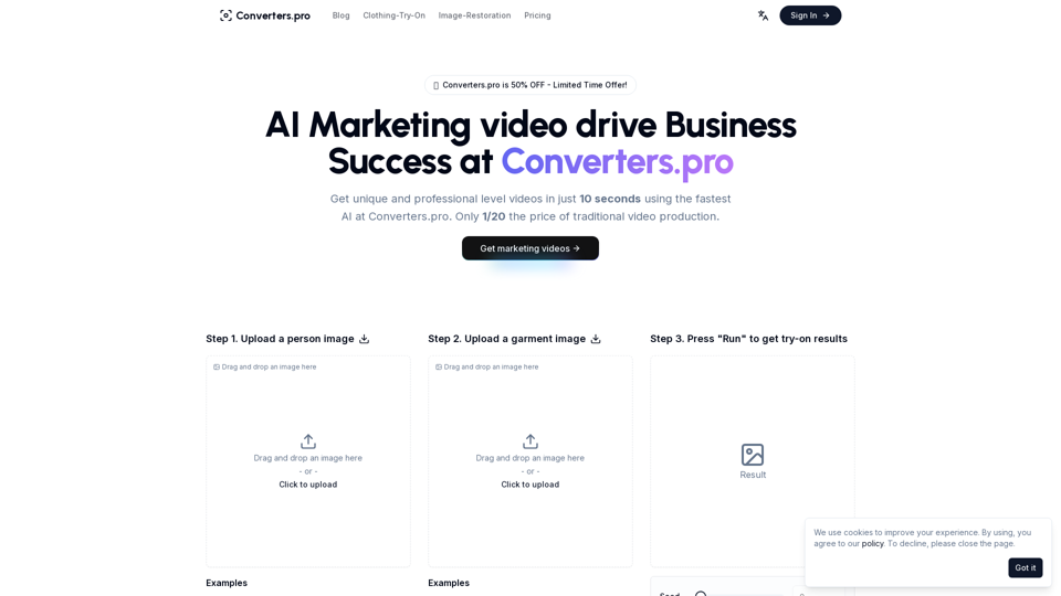 AI Marketing Video Generator screenshot