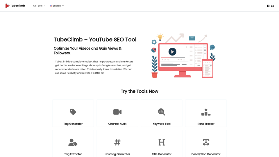 Tubeclimb - Youtube SEO Tools