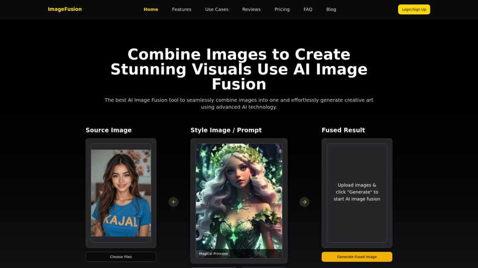 AI Image Fusion Tool | Free Online Photo Combiner & Enhancer
