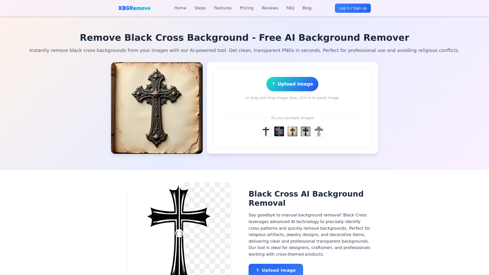 Black Cross Removed Background