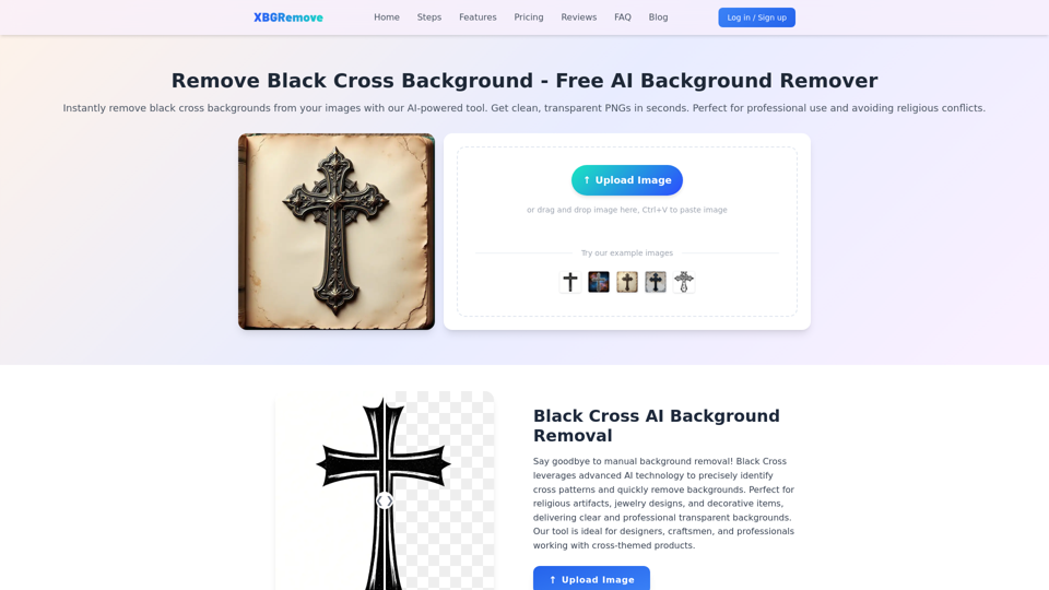 Black Cross Removed Background - Background Removal Tool
