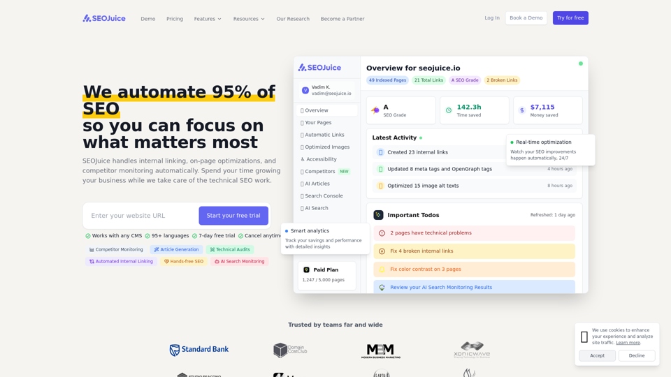 SEOJuice screenshot