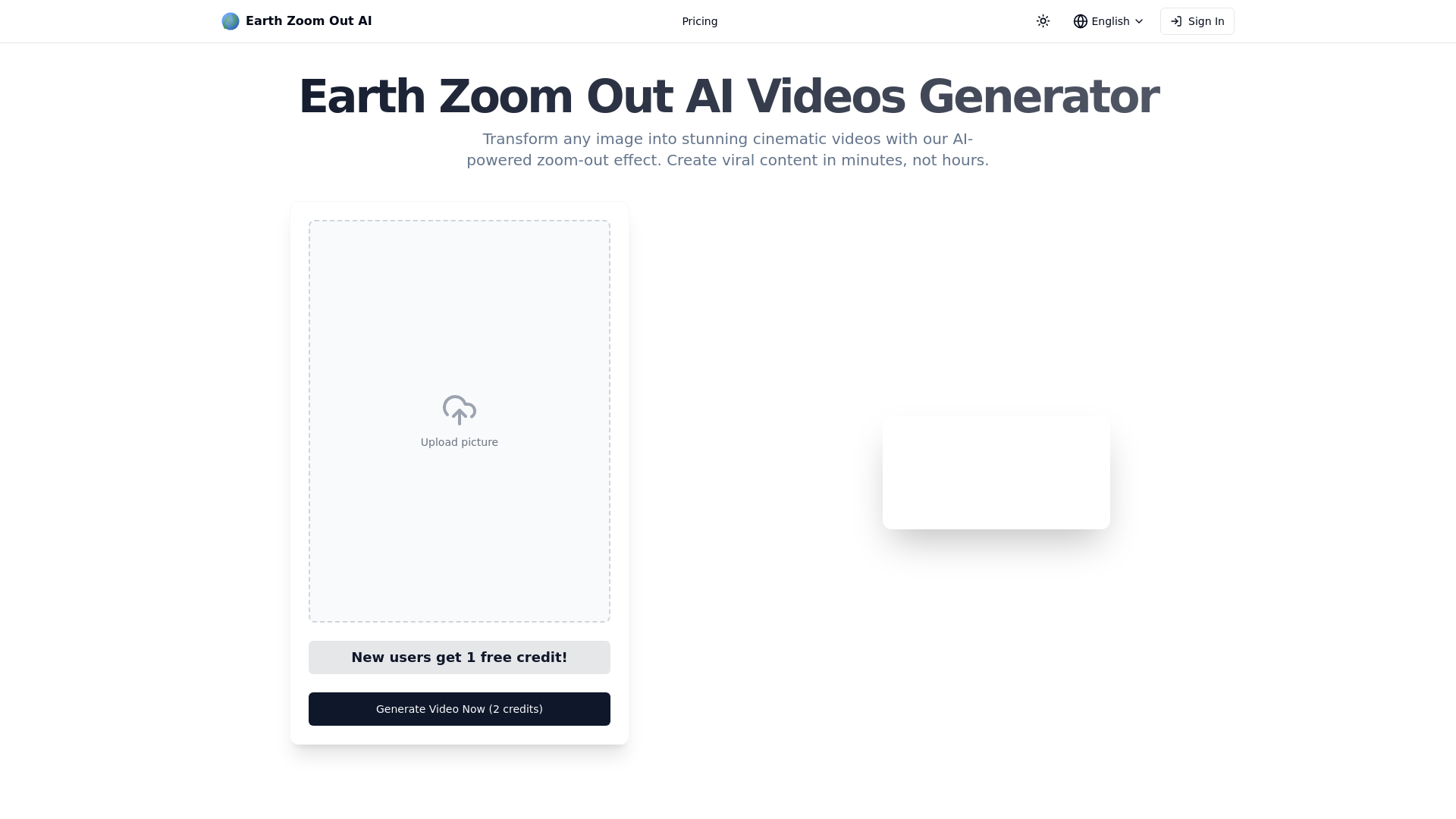 Earth Zoom Out AI