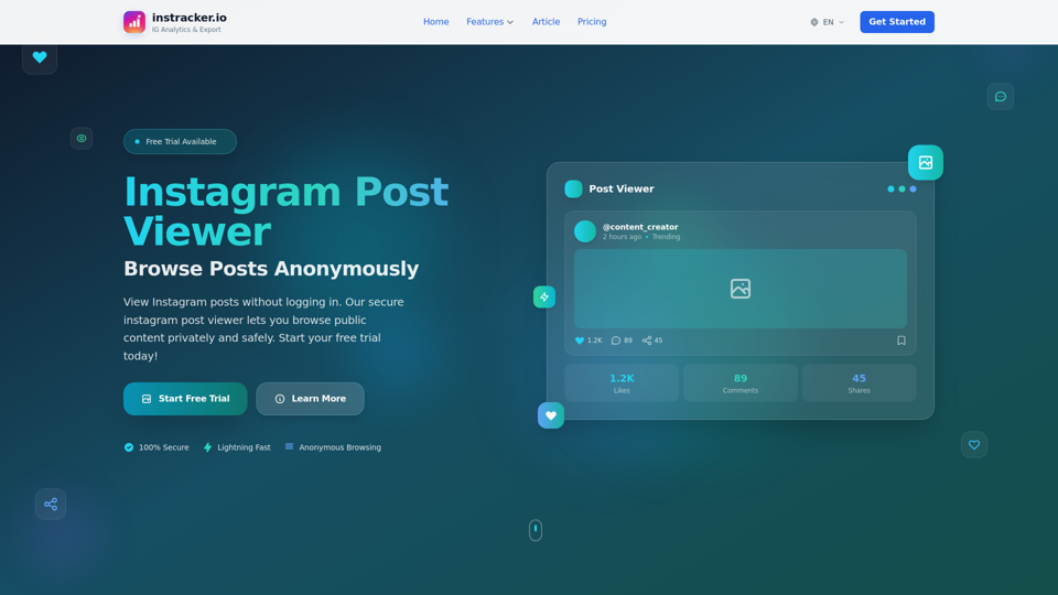 Instagram Post Viewer screenshot