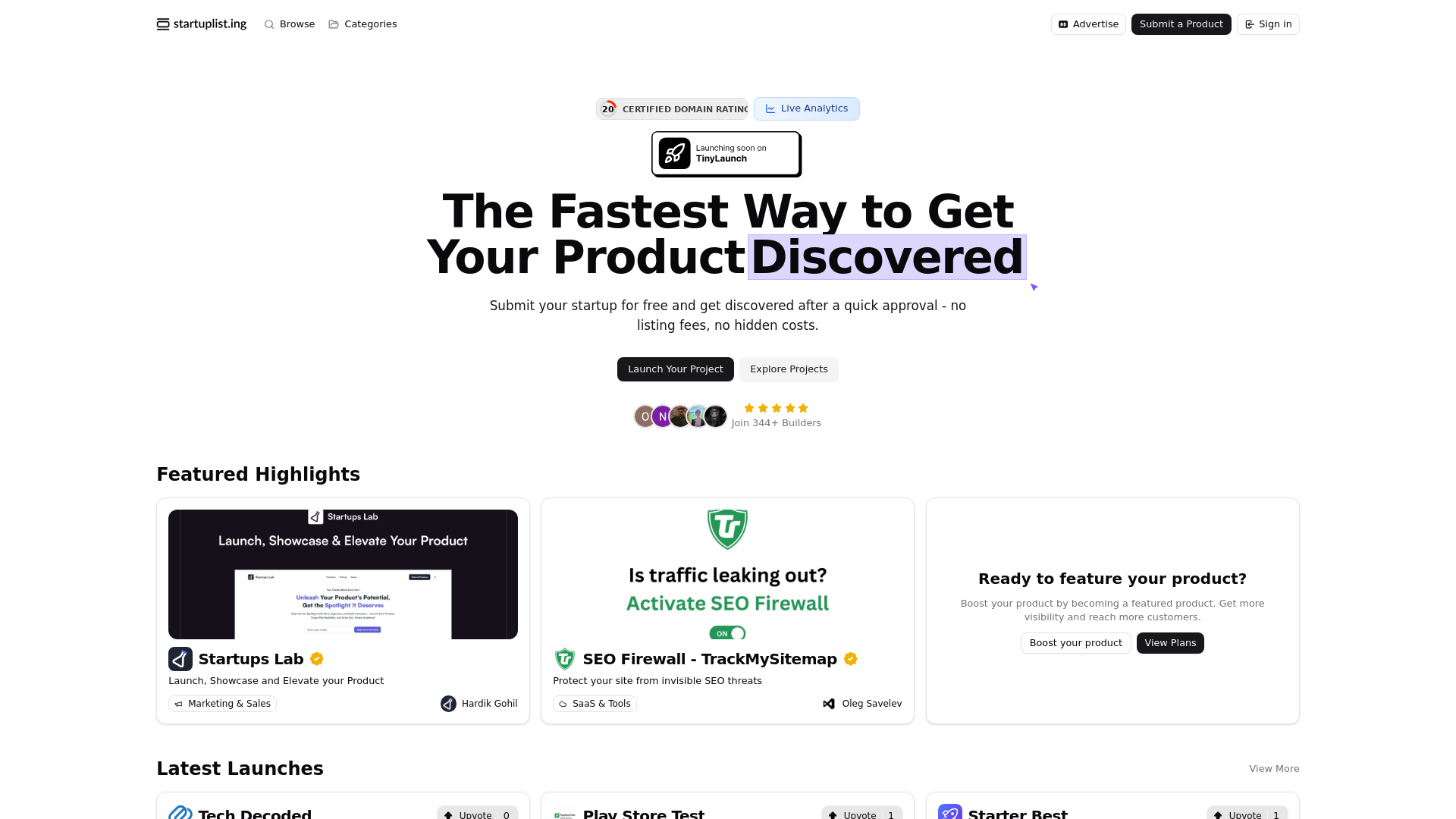 List Your Startup Instantly