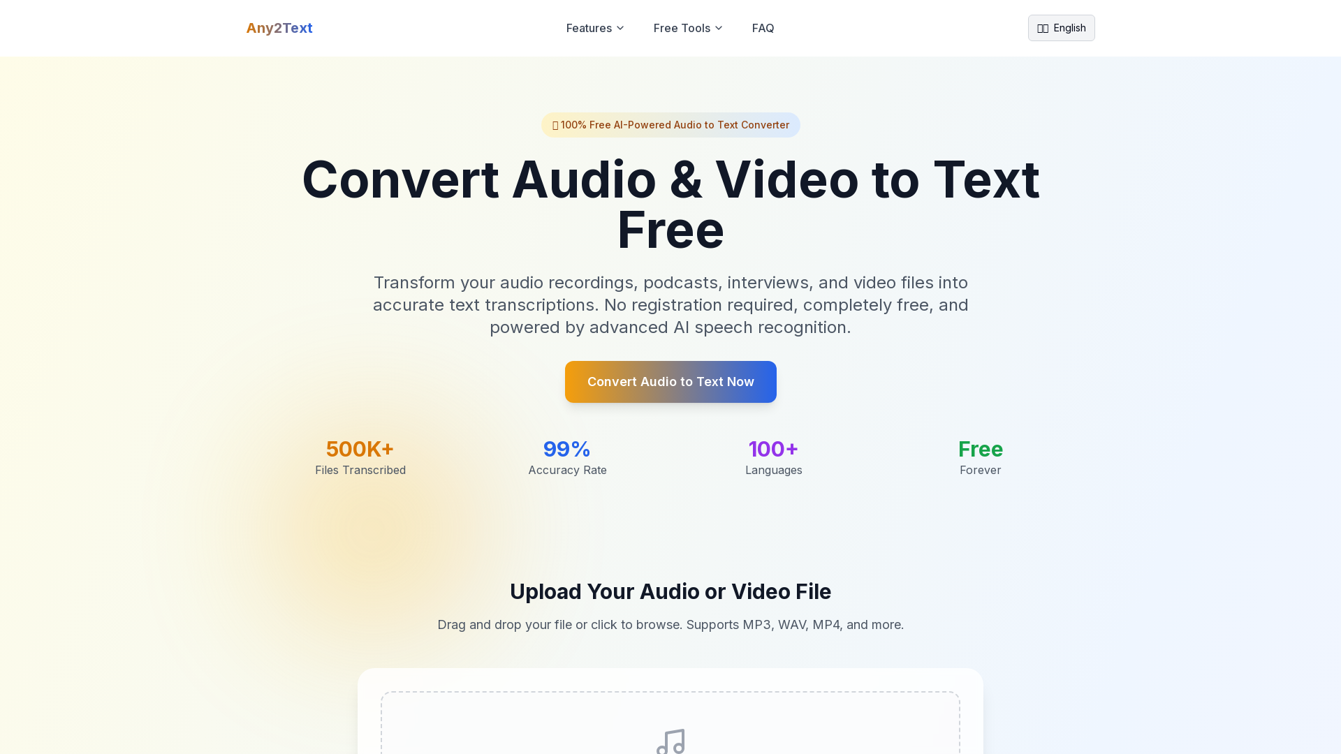Convert Audio & Video to Text Free