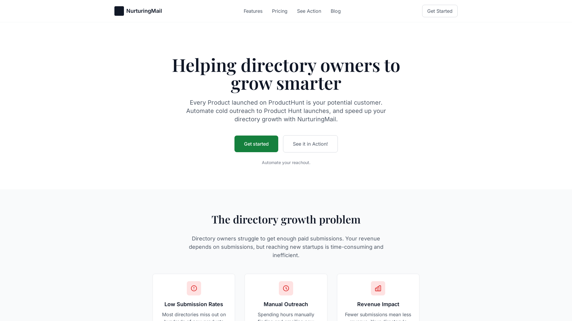 NurturingMail – Grow Your Directory Submissions