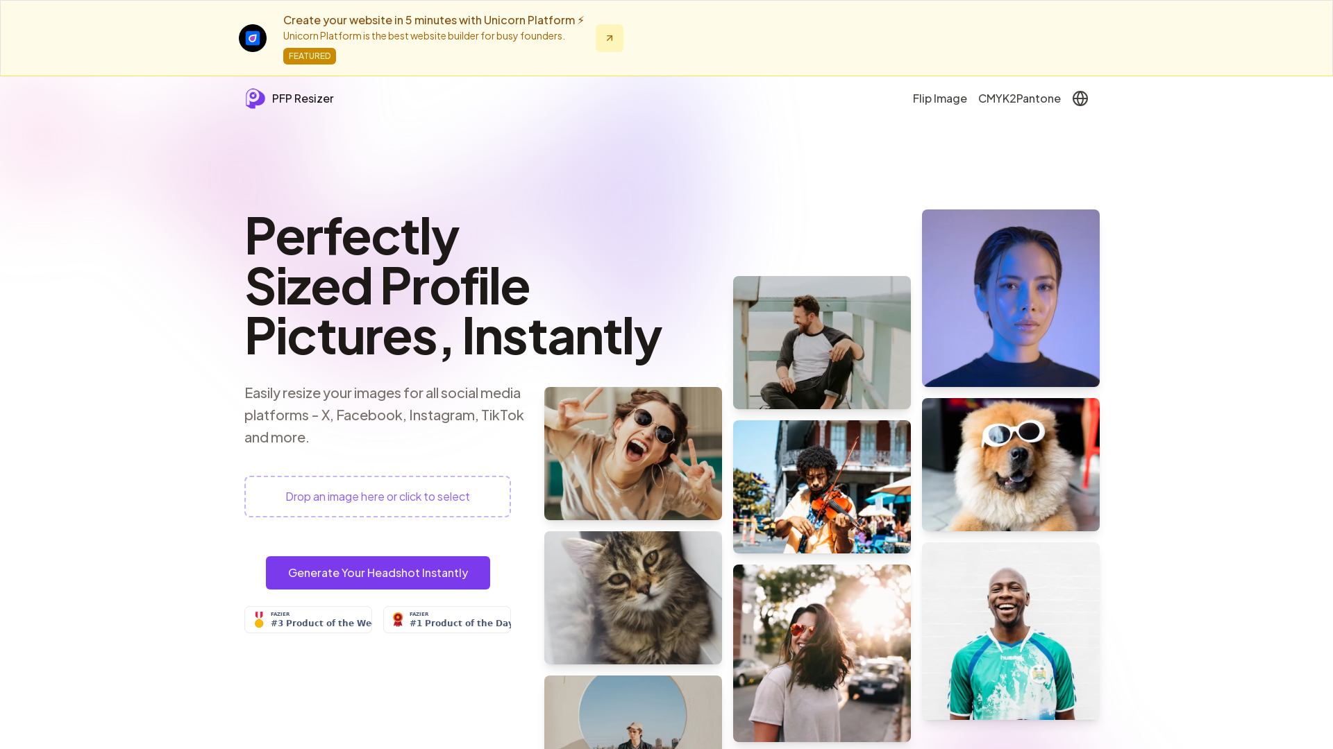 Resize Profile Pictures for Instagram, Facebook, WhatsApp, and More