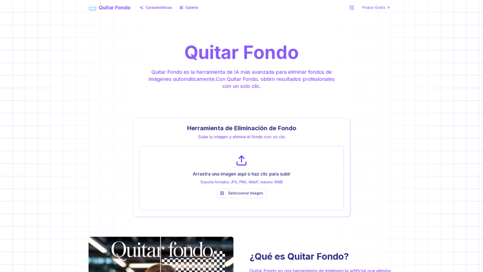 Quitar Fondo de Imágenes con IA en Segundos screenshot