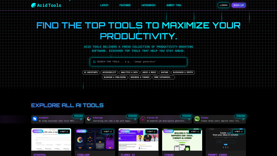 Find the top tools to maximize your productivity. screenshot