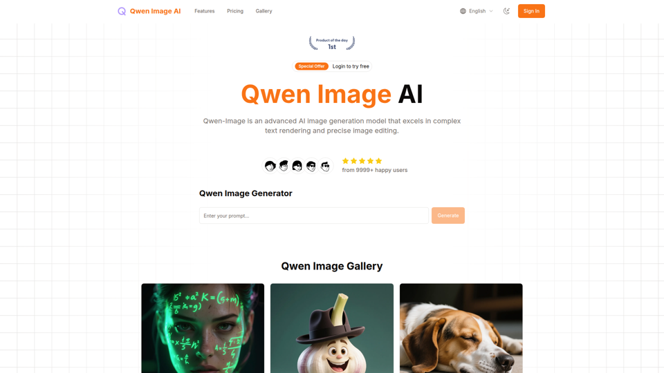 Qwen Image AI screenshot