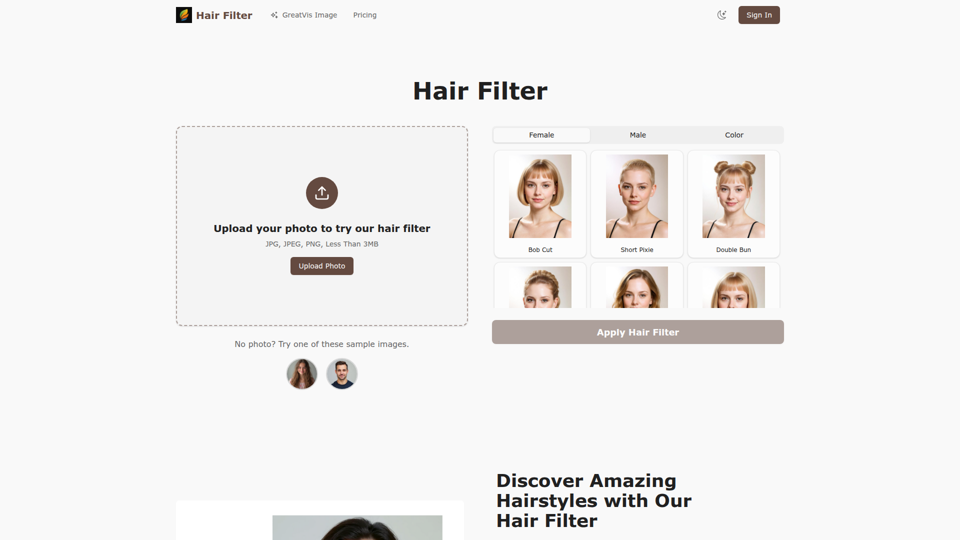 Hair Filter screenshot
