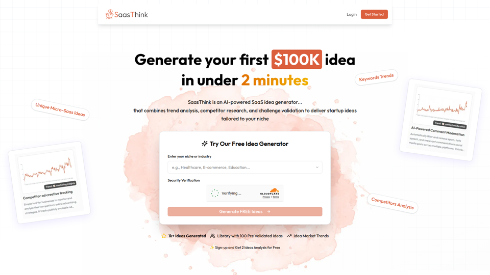 Generate Your First Genuine $100K Idea In Under 2 Minutes screenshot