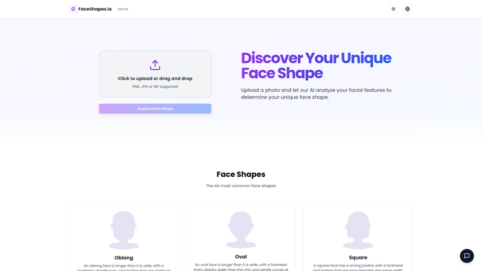 AI Face Shapes Detector screenshot