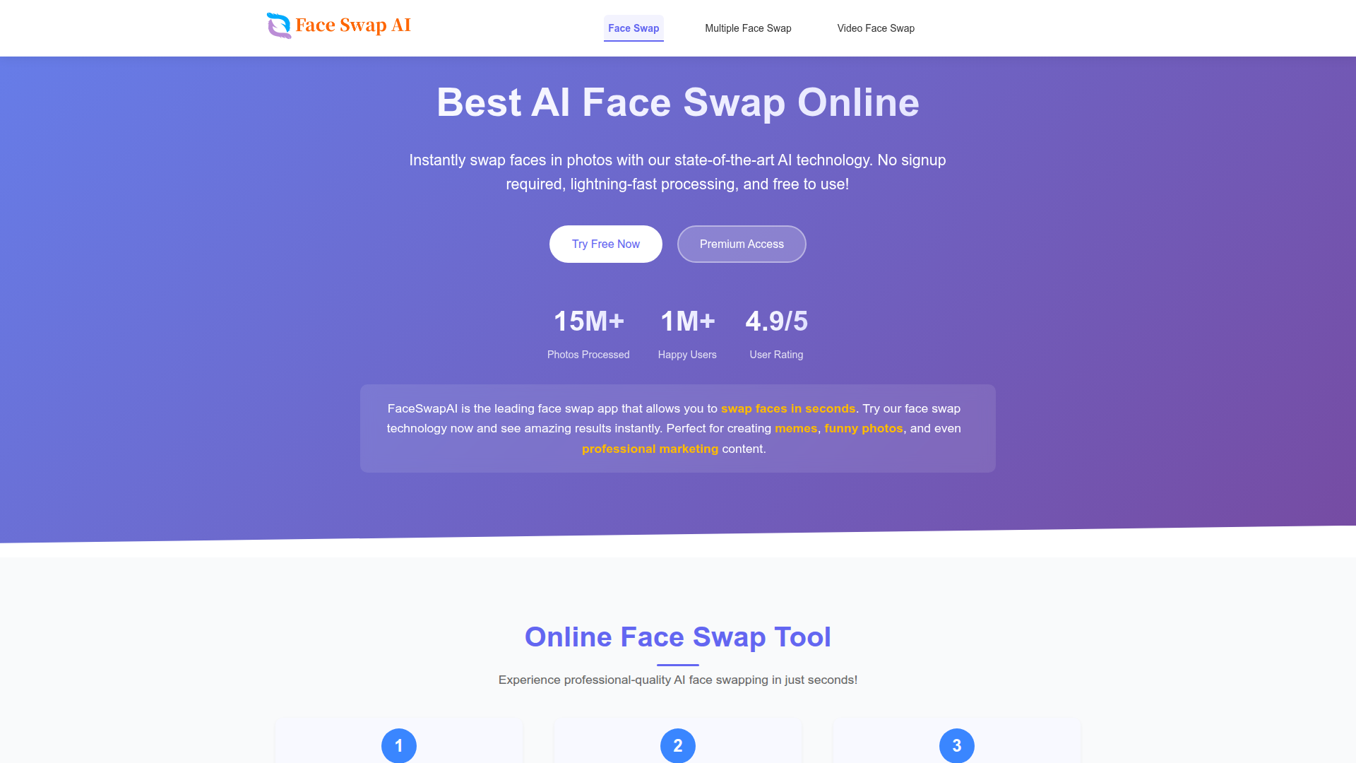 FaceSwapAI | MagicBox.tools