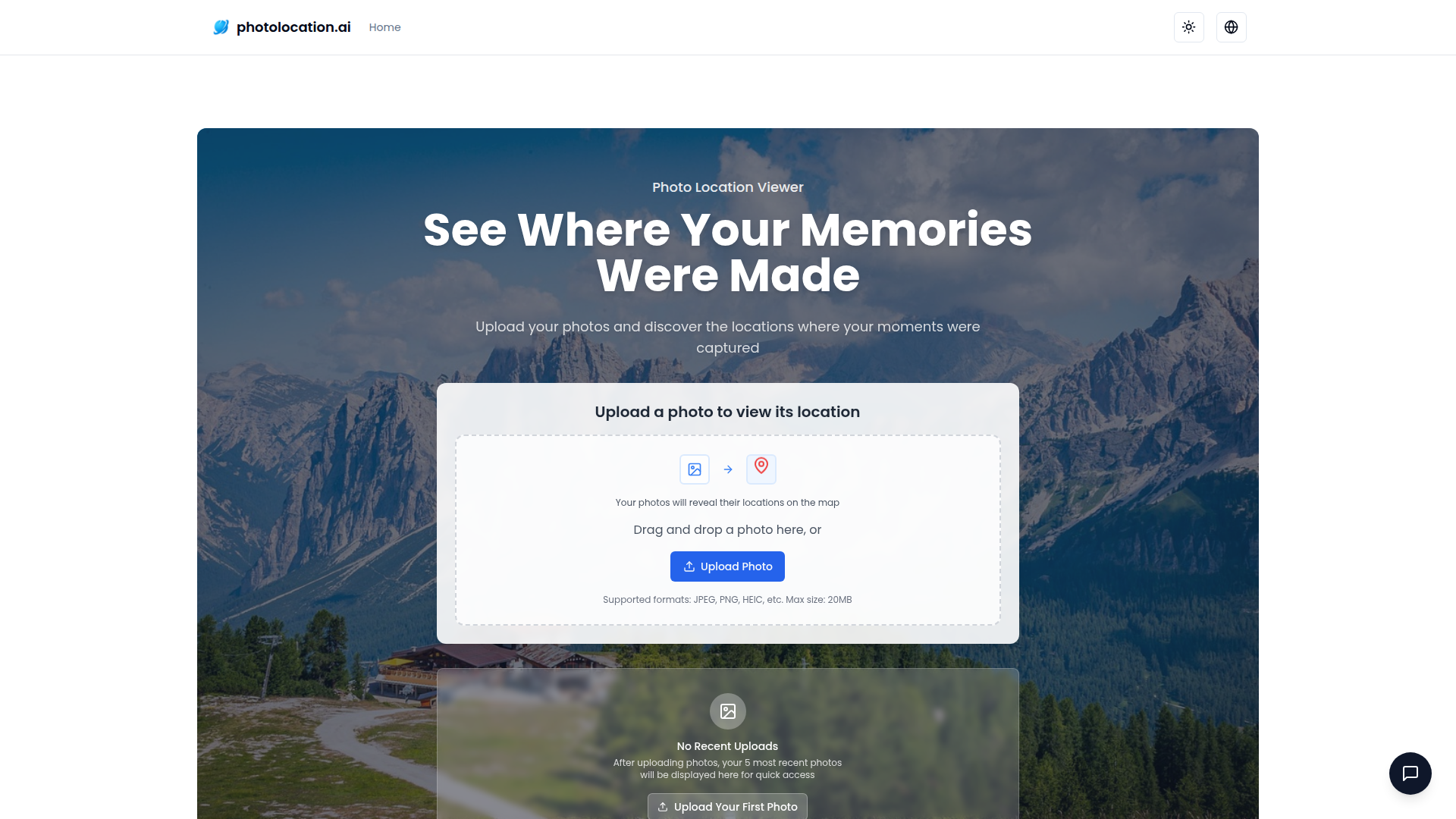 Find Photo Location with AI screenshot