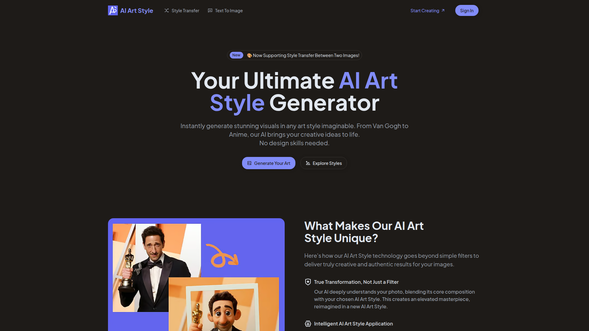 Create AI Art Styles for Free