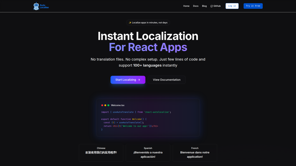 AutoLocalise screenshot