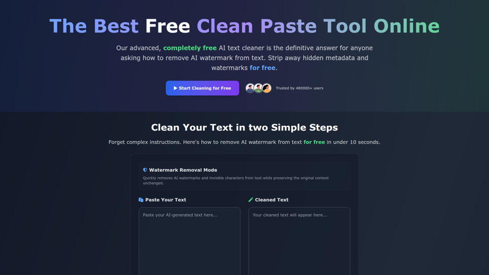 Clean Paste screenshot