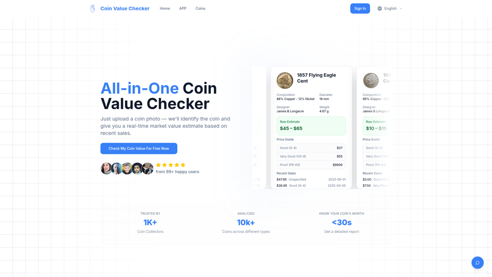 Coin Value Checker screenshot