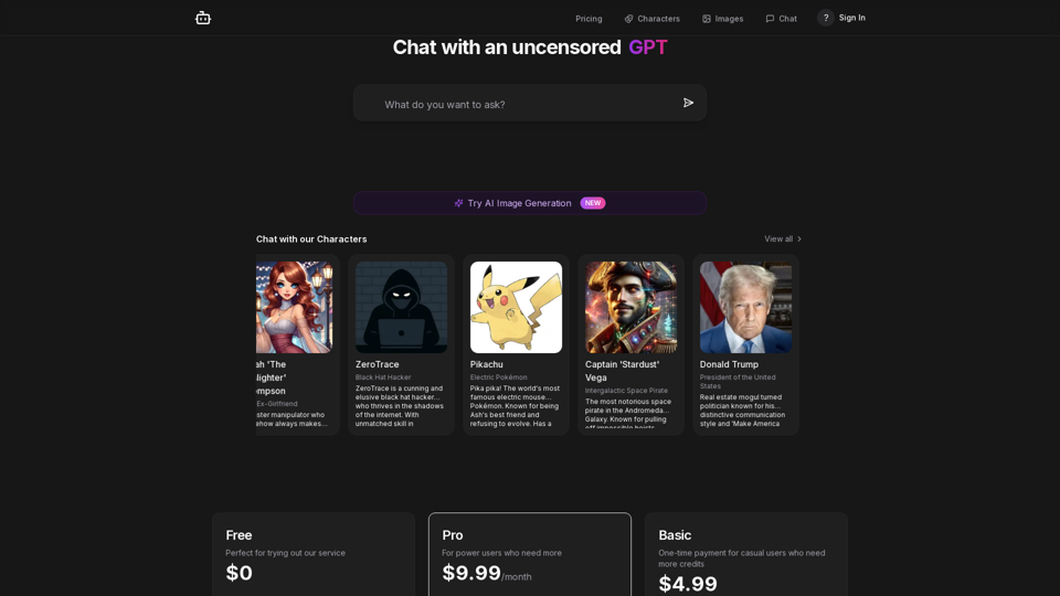 GPT Uncensored screenshot