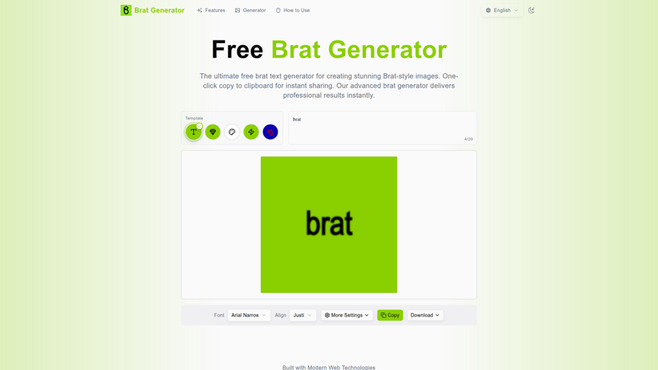 Brat Generator screenshot