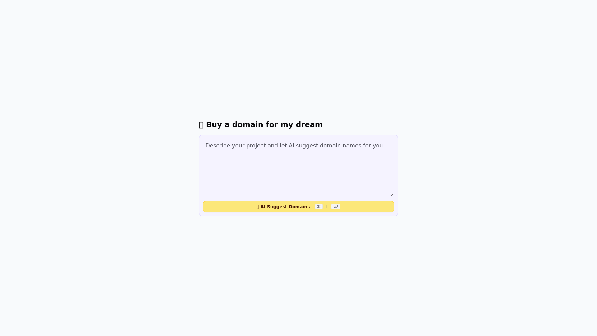 Dotlet: Domain Name Generator AI