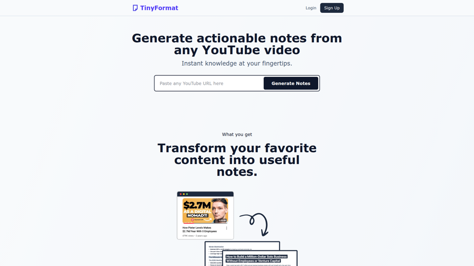 TinyFormat.com screenshot