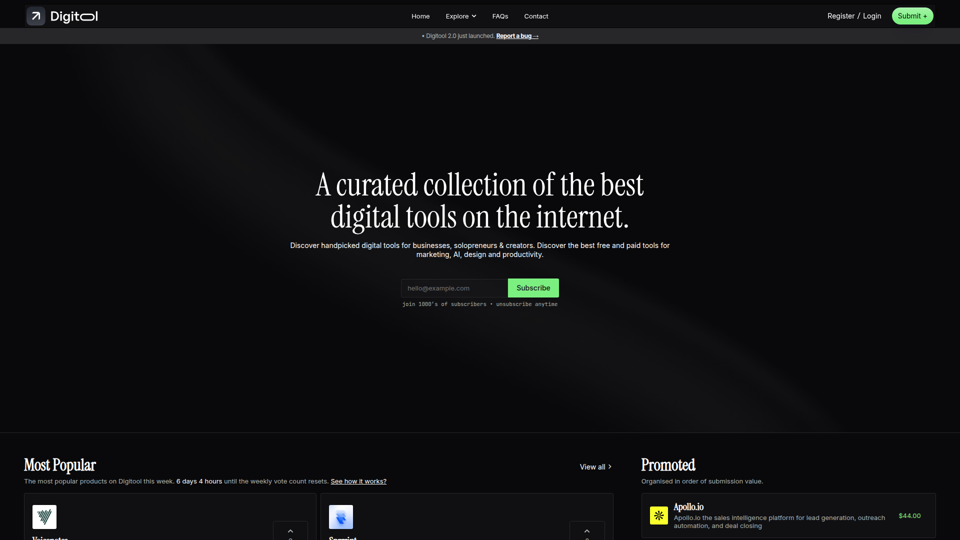Digitool screenshot