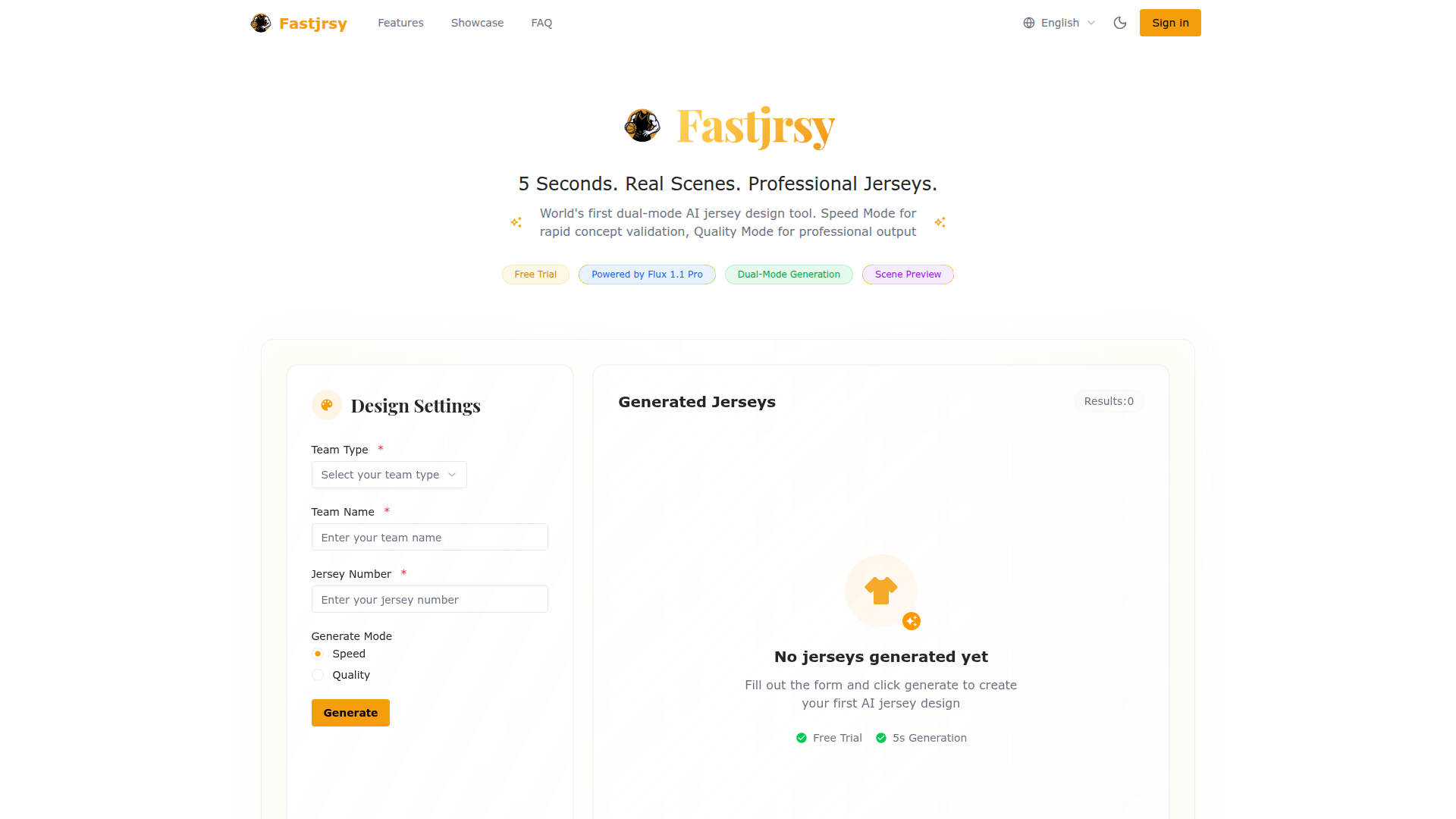 FastjrsyによるAIジャージジェネレーター screenshot
