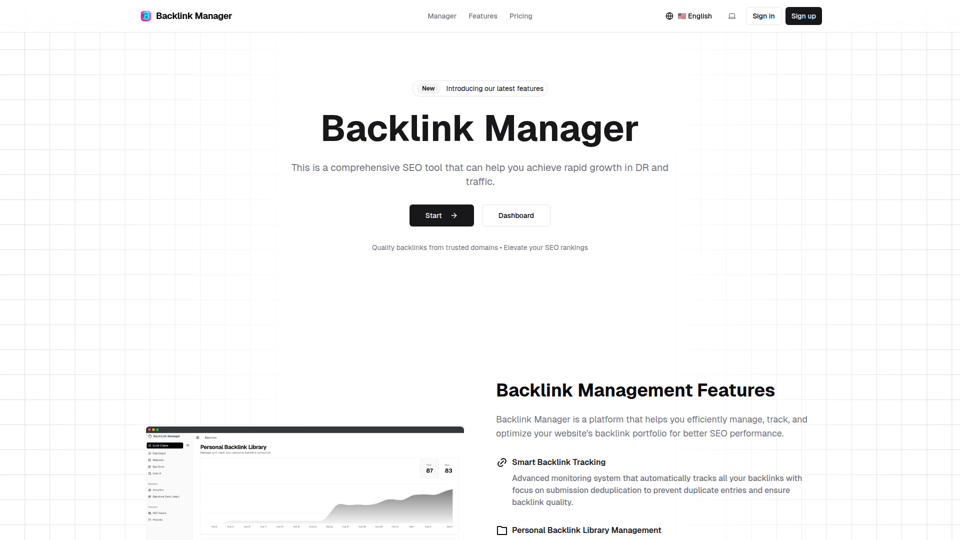 Powerful Backlink Management Made Simple screenshot