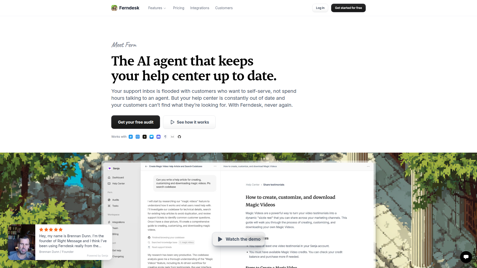 Ferndesk screenshot