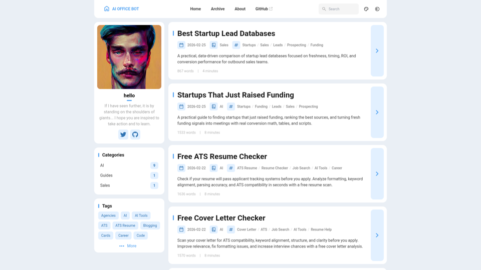 AI OFFICE BOT screenshot